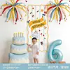 Tela Colgante para el Primer Cumpleaños de Niño, Escena de Pastel y Globos, Decoración, Ambiente, Accesorios para Fotos, Set de Fiesta