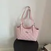Bolso Cesta Acolchado Estilo Chanel de Lujo Ligero 2026 Modelo Nuevo Bolso de Mano con Acabado de Alta Gama, Bolso Cubo, Bolso de Hombro y Cruzado