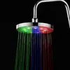 Cabezales de Ducha Superiores de 9 Pulgadas con Boquillas Redondas Grandes, Rotación de 360 Grados, LED de Siete Colores Cambiantes, Cabezales de Ducha de Baño con Cambio Automático de Siete Colores