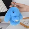 Adorno Colgante de Peluche Imitación Piel de Conejo Lindo Conejo Llavero para Coche Accesorio Colgante de Muñeco de Conejo de Orejas Caídas