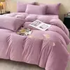 Juego de Cama de Invierno de Terciopelo Coral Leche para Boda Cuatro Piezas Habitación de Boda Colcha de Boda Sábanas Funda de Colcha Boda Roja