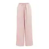 Pantalones Rectos Casuales Versátiles Que Hacen Que Tus Piernas Se Vean Más Largas, Cintura Elástica, Corte Holgado, Efecto Adelgazante, Pantalones Largos de Tencel, Material Fino de Lino, Efecto Adelgazante, Pantalones de Color Sólido