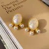 Pendientes Vintage de Plata con Forma de Rombo y Gota de Aceite Estilo Palacio Retro Exquisitos Pendientes de Botón Lujo Ligero Pendientes de Gama Alta