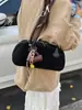 Bolsa de Bowling Retro Fosca Transfronteiriça para Mulheres Outono e Inverno 2026 Nova Nicho Simples Versátil Ombro de Axila
