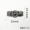 Fivela de Metal Botões Superiores Retrô Estilo Étnico Fecho Decorativo para Roupa Traje Tang Cheongsam Hanfu Botão de Pressão de Liga