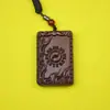 Madeira de Jujuba Atingida por Raio Material Antigo Pingente Suzaku Pingente Marca Feng Pingente para Homens e Mulheres Acessórios Portáteis Pingente de Carro Esculpido à Mão