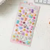 Pegatinas Decorativas de Dibujos Animados Estilo Japonés 3D Hueco en Relieve para Diarios DIY Infantiles, Decoración de Vasos de Agua y Fundas de Teléfono