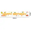 Banner Colgante de Cumpleaños Decoración para Fiesta Infantil Accesorios Pastel Inflable Fondo de Feliz Cumpleaños Personalizado