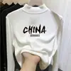 Camiseta interior térmica de forro polar doble cara para niñas, estilo otoño e invierno, cuello semi-alto, camiseta de manga larga rosa para niños, top para bebé niña