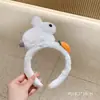 Faixa de Cabeça de Pelúcia Tridimensional de Desenho Animado de Alta Qualidade, Adorno de Cabeça, Faixa de Cabeça Engraçada e Fofa com Rosto de Princesa, Grampo de Cabelo, Acessórios de Cabelo