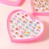 Anel de Tartaruga de Liga Fofa para Crianças Anel de Princesa Menina Menino Anel Ajustável de Resina Brinquedo de Jardim de Infância