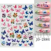 Adesivos de Unhas Transfronteiriços Novo Estilo Letras Simples em Inglês Quatro Cores Artísticos Florais Adesivos de Unhas com Letras Atacado