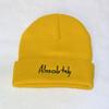Sombrero de Celebridad de Internet de Moda Estilo K Nuevo Bordado de Letras Gorro de Lana Jersey Gorro de Punto para Mujer Calle Estudiante Pareja