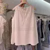 Top Calado Corto para Vacaciones 2026 Nuevo Estilo Coreano Conjunto de Verano Coreano Blanco Encaje Simple