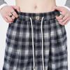Otoño e Invierno Nuevos Pantalones Casuales a Cuadros Sueltos de Cintura Alta y Pierna Ancha para Mujer Otoño Perezoso Adelgazantes a Cuadros Pantalones Hasta el Piso