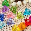 Colgante de diamante/cuentas acrílicas/cuentas de cortina de cristal de imitación perforadas/material de bola de transferencia de cuentas hecho a mano para bricolaje