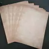 En stock Amazon papelería retro nostálgica europea plegable sombreado impresión invitación menú A4/A5/B5 papelería
