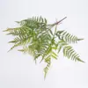 Sensación al tacto hierba persa colgante hojas grandes de helecho decoración de pared simulación pared de fondo de planta verde estilo bosque paisajismo helecho plantas falsas