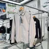 Textura a cuadros, resistente al desgaste, resistente al desgarro, unisex, funcional para exteriores, cortavientos, transpirable, chaqueta de camisa casual ligera