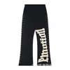 Marca da Moda Emoção Mista Bordado de Letras Strass Casual Calça Longa Cardigã Solto Moletom com Capuz Homem