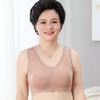 Roupa Íntima Modal para Mulheres de Meia-Idade e Idosas Sem Aro Estilo Regata Sutiã de Mãe Alta Elasticidade Esportivo Anti-Queda Tamanho Grande