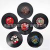 Disco de Vinilo Retro Colorido, Material de Posavasos Pequeño de Vinilo Colorido, Posavasos de Café CD, Aislamiento Térmico, Antideslizante, Música NFC