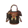 2026 Bolso de Hombro de Moda para Mujer Bolso Cubo Clásico Estampado Bolso Cruzado de Hombro Único Personalizado Bolso Cubo