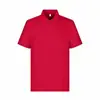 Camisa Polo 220g 40S Sorona Refrescante de Manga Curta com Gola e Dois Botões Cor Sólida Roupa de Trabalho Personalizada com Logo Impresso