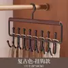 Cabide com 8 Ganchos e Tiras Cabide Multifuncional para Roupas Íntimas Coletes Artefato de Armazenamento para Casa Dormitório Gancho de Madeira Maciça Cabideiro de Guarda-roupa