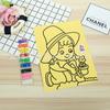 2026 Nuevo Modelo Pintura de Arena Creativa para Niños DIY Juguete Intelectual Tamaño Grande Fondo Amarillo Pintura de Graffiti Venta al por Mayor Pintura