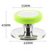 Tampa de silicone universal punho resistente a alta temperatura tampa superior pote acessórios de aço inoxidável tampa de vidro