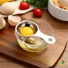 Separador de Clara de Huevo Acero Inoxidable Separador de Huevos Casero Cuchara Separadora de Líquido de Huevo y Proteína de Clara de Huevo