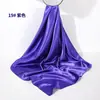 Pañuelo de Seda de Color Sólido de 90 cm, Pañuelo Cuadrado Grande de Color Único, Parasol de Seda Artificial, Pañuelo Cuadrado de Satén Brillante, Chal, Hecho a Medida