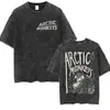 Europeu Transfronteiriço CódigoRetro Rock Arctic Monkeys Álbum de Música Gráfico T-