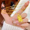 Collar Colgante de Gato de la Fortuna de Cristal de Hielo Chapado en Oro Brillante para Mujer, Nueva Cadena de Suéter con Colgante de Gato de la Fortuna Estilo Chino