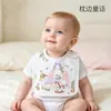 Babero para bebé recién nacido, diseño giratorio, algodón puro Clase A, impermeable, para bebés y niños pequeños, babero de alimentación para bebé, babero en forma de U