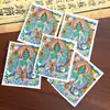 Gran Venta Tíbet Nepalero Pintado a Mano Puro Thangka Tara Verde Núcleo de Tarjeta 4*5