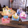 Día del Niño Dibujo Animado Zoológico Tarjeta de Felicitación Cumpleaños Panadería Floristería Tarjeta Venta al por Mayor Cálido Curado Plegable Tarjeta Pequeña