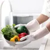Guantes para lavar platos para mujer, duraderos y cómodos para uso doméstico, guantes de goma impermeables para lavar platos, hacer tareas del hogar y limpiar ropa