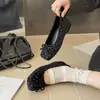 Versión de piel suave~Bailarinas de lunares estilo coreano con plataforma interior, detalle de lazo, nueva colección de otoño, estilo suave y etéreo, zapatos de suela blanda