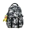 Mochila de Marca da Moda para Homens, Mochila Graffiti Estilo Ins Cool de Grande Capacidade, Mochila Casual para Estudantes Universitários Homens, Mochila para Alunos do Ensino Fundamental