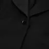Conjunto de Dos Piezas para Mujer con Diseño Estilo Francés, Cintura Ajustable con Lazo, Mangas Largas y Pantalones Largos, Top Camisa Negra de Alta Gama y Pantalones Largos