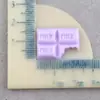Accesorios de resina: chocolate mordible, decoraciones de chocolate cuadradas simuladas, pegatinas para funda de teléfono de pegamento de crema DIY