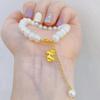 Vietnã ouro Jade Coelho pulseira de latão banhado a ouro zodíaco coelho bonito coelho talão pulseira de jóias elegantes das mulheres