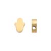 En stock Acero Inoxidable Espejo Mano de Fátima Pequeño Agujero Cuentas Accesorios DIY Palma 1.8mm Apertura 6*8mm