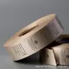 Etiqueta de Lavado al Agua Directa de Fábrica Cinta Sintética con Borde Tejido Etiqueta de Talla Diseño de Marca de Lavado para Ropa