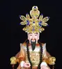Estatua Divina de Anciana Negra Hu Sanyei Taonai Corona de Fénix Abuela de Taishan Niangniang Guanyin Estatua de Buda Tocado Corona de Cabeza Sombrero