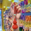 Argila de cerâmica broca completa cabaça corrente de carro anel de chaveiro pingente de chaveiro bolsa de casal pendurar pequenos presentes atacado