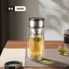 Taza de Huevo de Ganso de Doble Pared de Vidrio Mingxia Hecha a Medida de Alto Borosilicato con Filtro Taza de Té Taza de Regalo de Negocios para Hombres