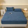 Sábana bajera acolchada de terciopelo de cristal grado A, seis lados, protector de colchón lavable a máquina, apto para colchones Simmons